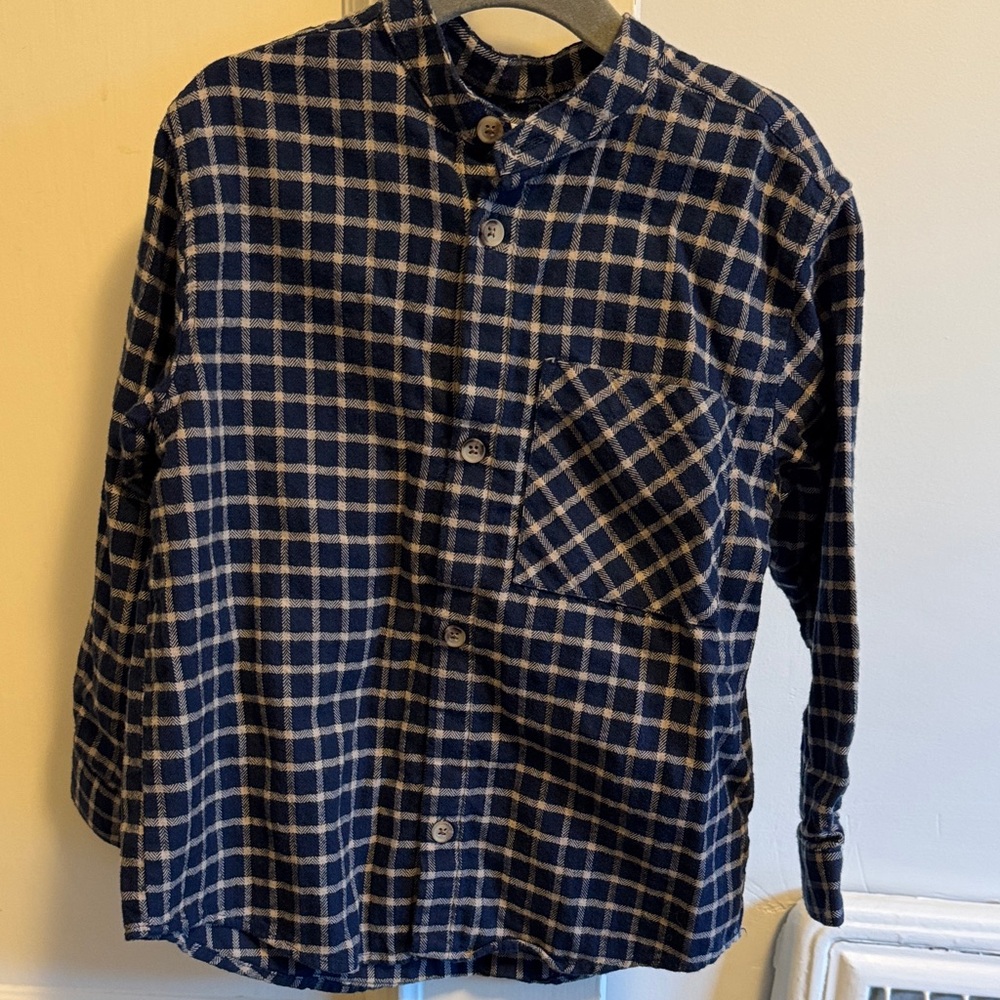 Zara Blue Flannel Shirt